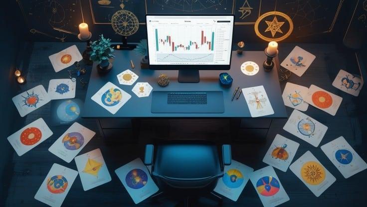 updatedpromptA_mystical_dimly_lit_work-thesmarttweb - Financial Horoscopes
